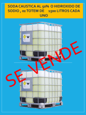 VENDO SODA CAUSTICA AL 50